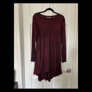 Long length blouse - Burgundy